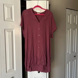 Aritzia button up dress size M/L